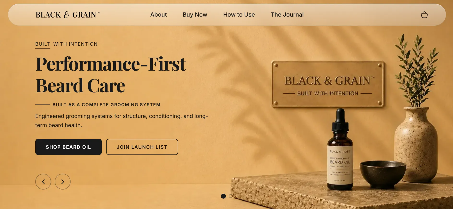 Black and Grain Shopify Store